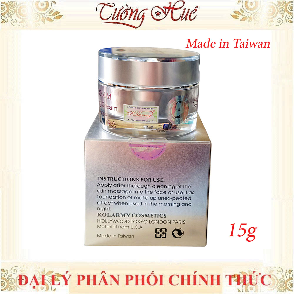 Kem Dưỡng Trắng Da Cao Cấp Kolarmy Beauty Cream - 15g - Bạc.