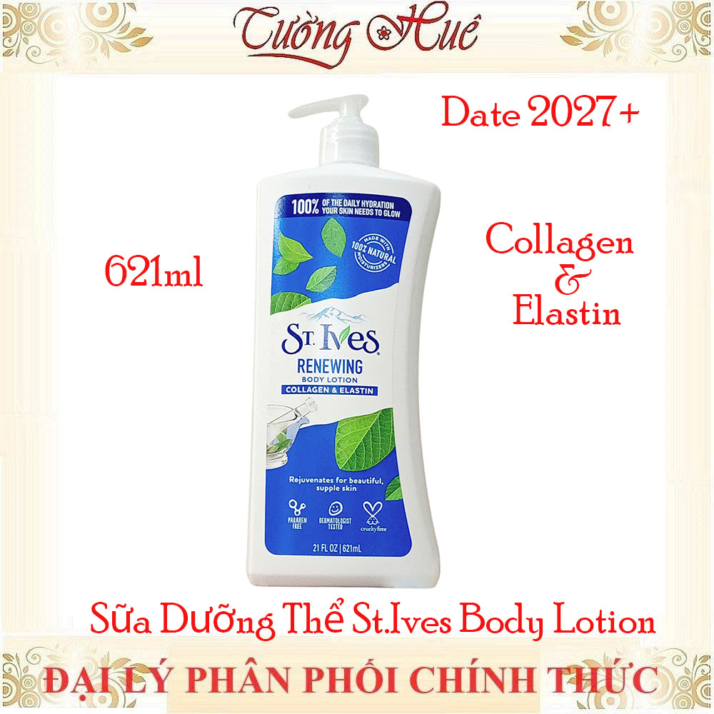 Sữa Dưỡng Thể St.Ives Body Lotion Dưỡng Trắng Da Nhiều Mùi Lựa Chọn - 621ml