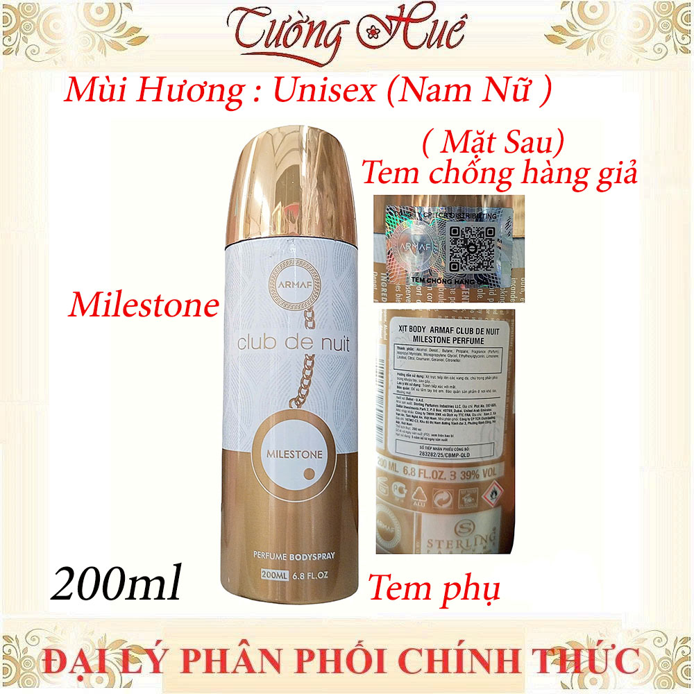 Xịt Khử Mùi ARMAF Club de Nuit Khử Mùi, Lưu Hương ( Có sự lựa chọn)