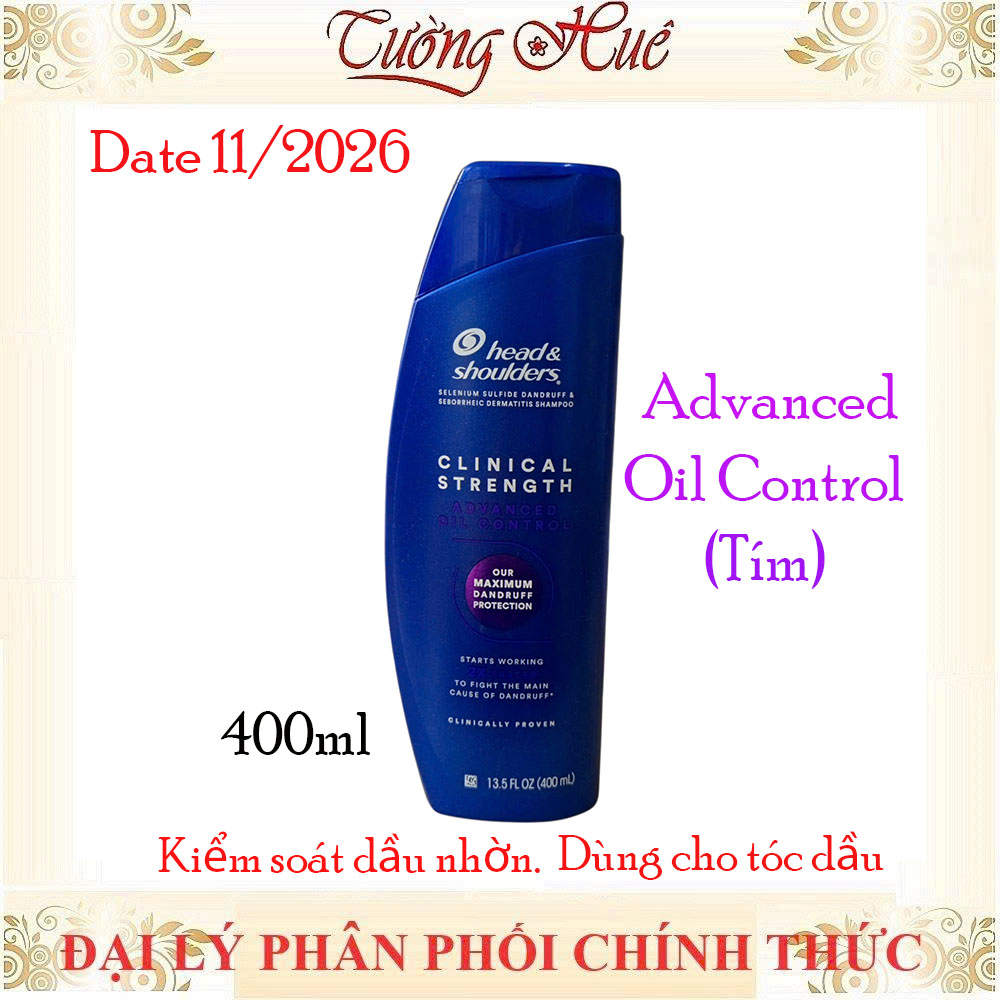 Dầu Gội Ngừa Gàu Mỹ Head & Shoulders 2in1 Clinical Strength Shampoo - 400ml (Có Lựa Chọn)