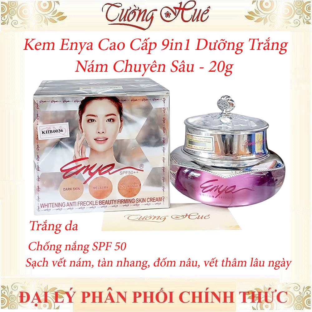 Kem Enya Cao Cấp 9in1 Dưỡng Trắng, Nám Chuyên Sâu - 20g (Enya Cô Gái)