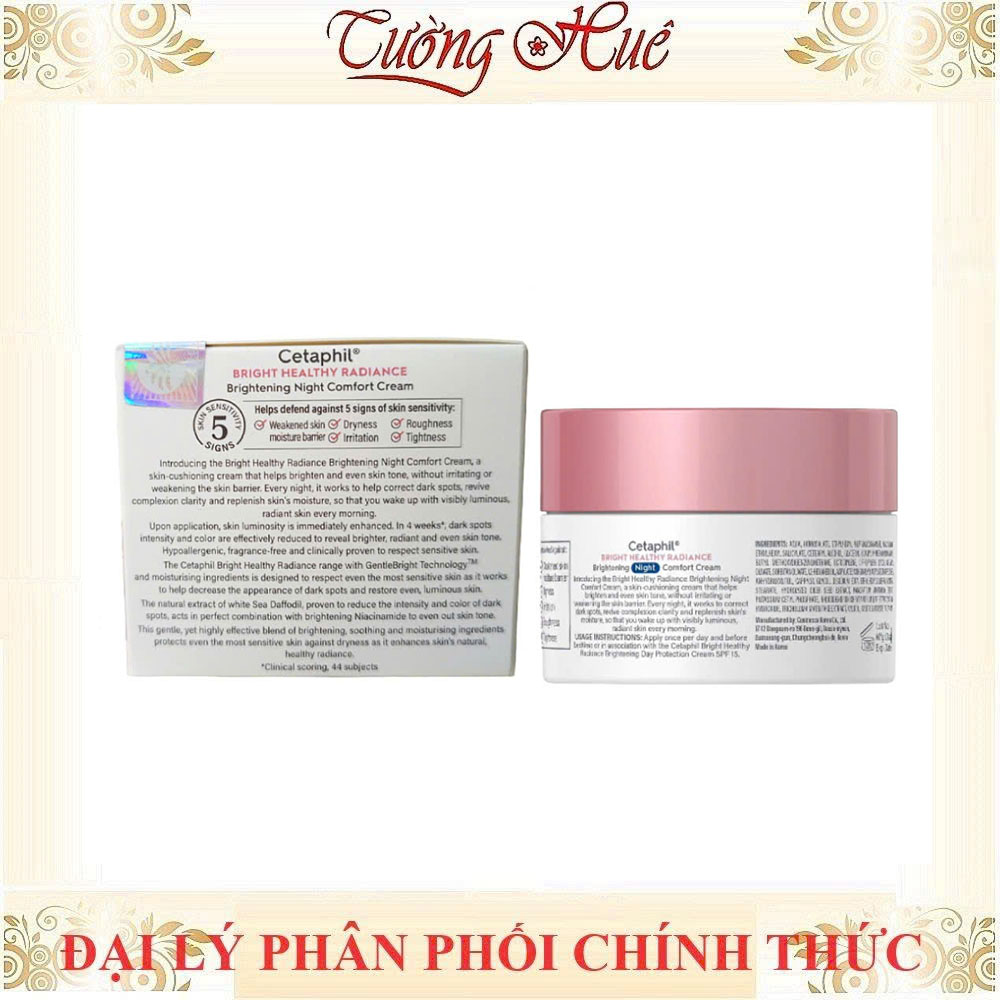 Kem dưỡng ẩm sáng da ban đêm Cetaphil Bright Healthy Radiance Brightening Night - 50g