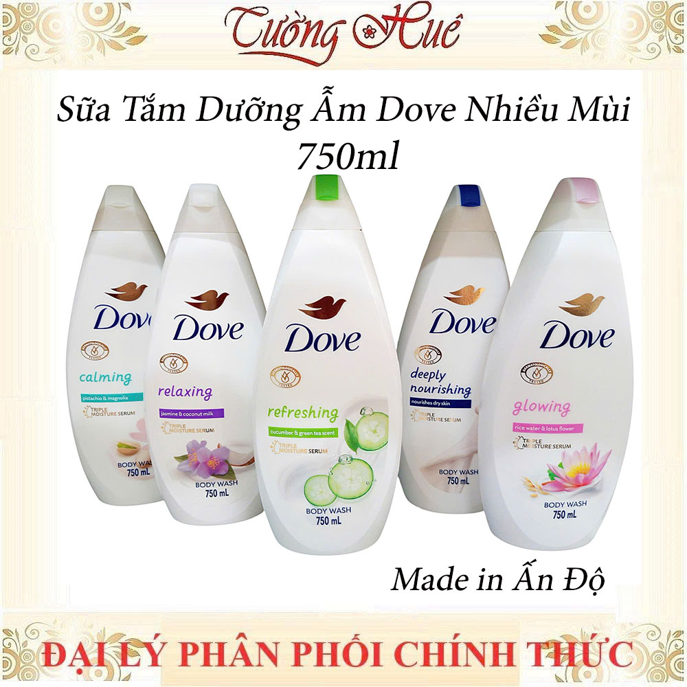 Sữa Tắm Dưỡng Ẩm Dove Đức Nhiều Mùi - 750ml