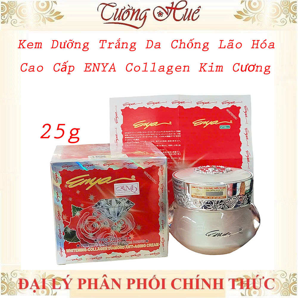 Kem Dưỡng Trắng Da Chống Lão Hóa Cao Cấp ENYA Collagen Kim Cương - 25g.