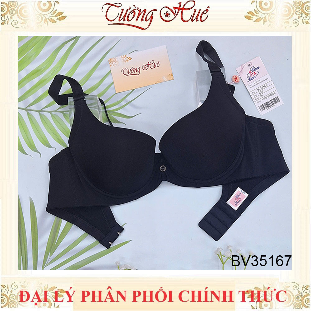 Áo lót nữ Bon Bon BV35167 áo ngực trơn mút mỏng vừa, lưng bảng to.