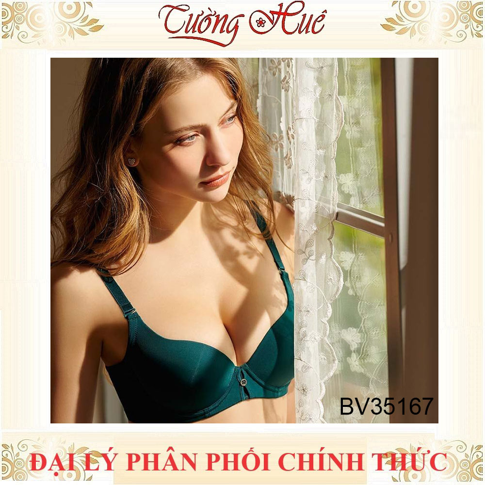 Áo lót nữ Bon Bon BV35167 áo ngực trơn mút mỏng vừa, lưng bảng to.