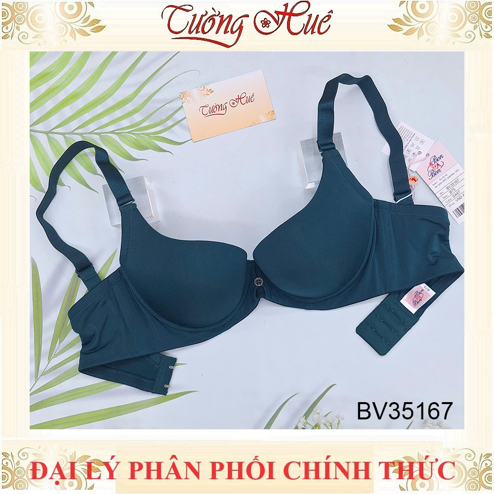 Áo lót nữ Bon Bon BV35167 áo ngực trơn mút mỏng vừa, lưng bảng to.