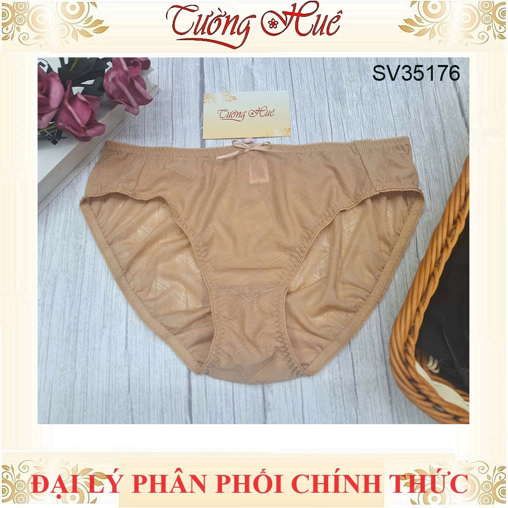 Quần Lót Nữ Bonbon SV35176 Lưng Vừa Dệt Hoa Văn Điểm Xuyến Nơ