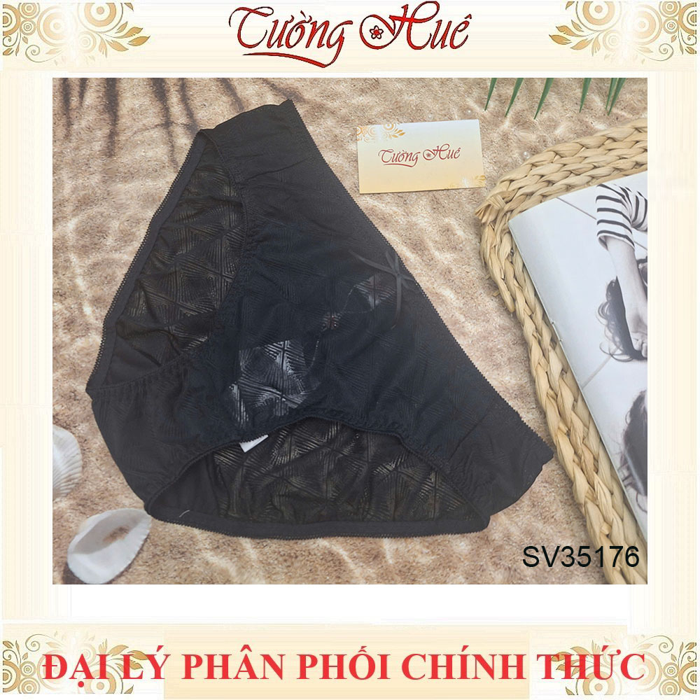 Quần Lót Nữ Bonbon SV35176 Lưng Vừa Dệt Hoa Văn Điểm Xuyến Nơ