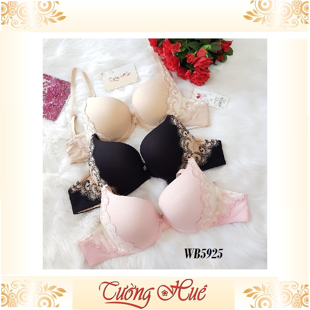 SALE SALE SALE - Áo lót nữ Wacoal WB 5925 nâng trơn phối ren.