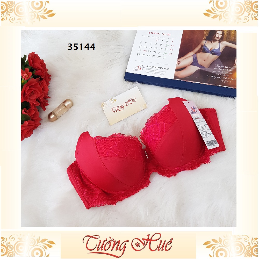 Áo lót nữ Bon Bon BV35144 phối ren nâng lưng bảng to.