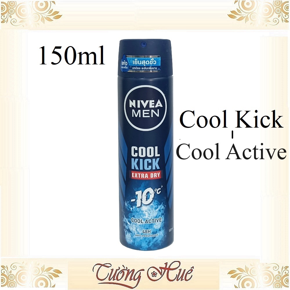 Xịt Khử Mùi Nam Nivea Men 48H Deodorant & Anti-Perspirant Nhiều Mùi - 150ml