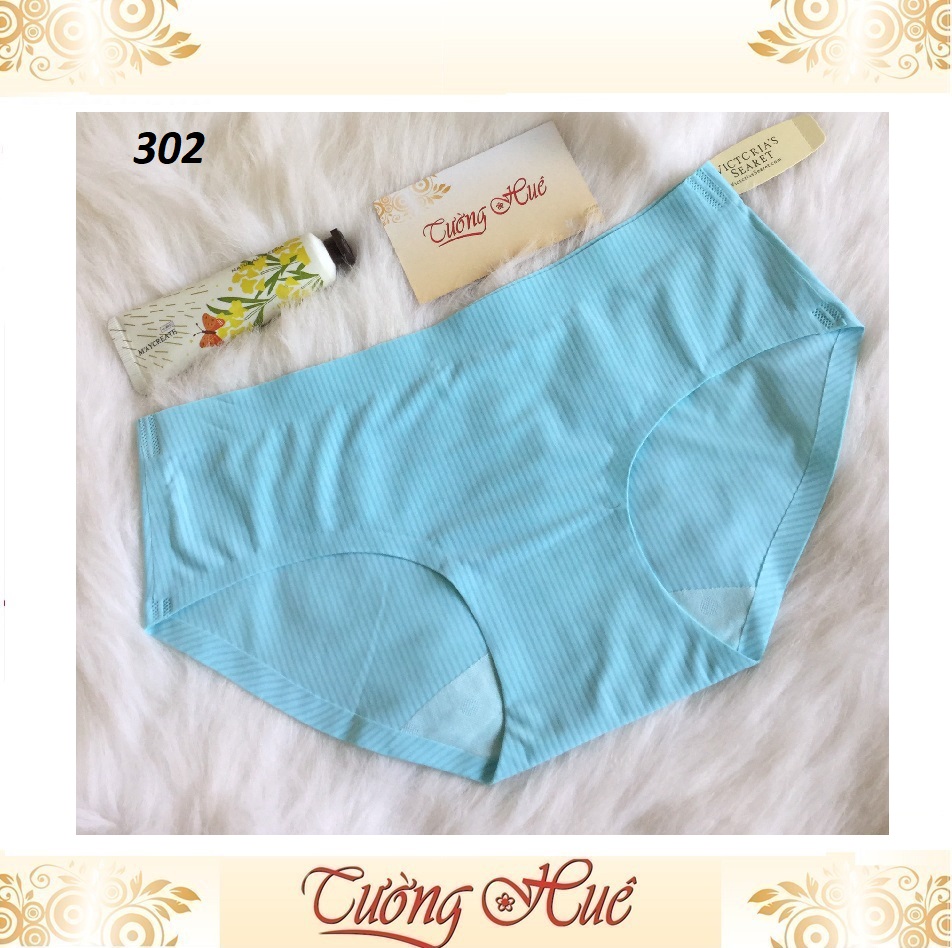 Quần lót nữ VS 302 su lạnh sọc ( cỡ lớn) MÀU NGẪU NHIÊN.