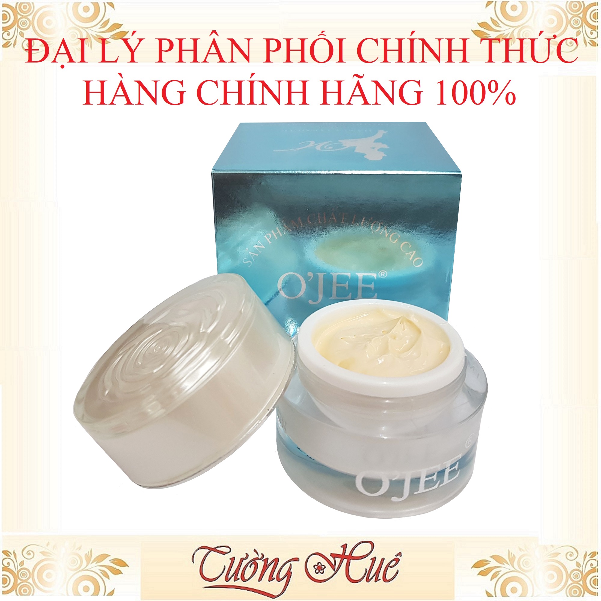 Kem O'Jee Mụn Nám Trắng Da Giảm Nhăn - 20g - Xanh Biển