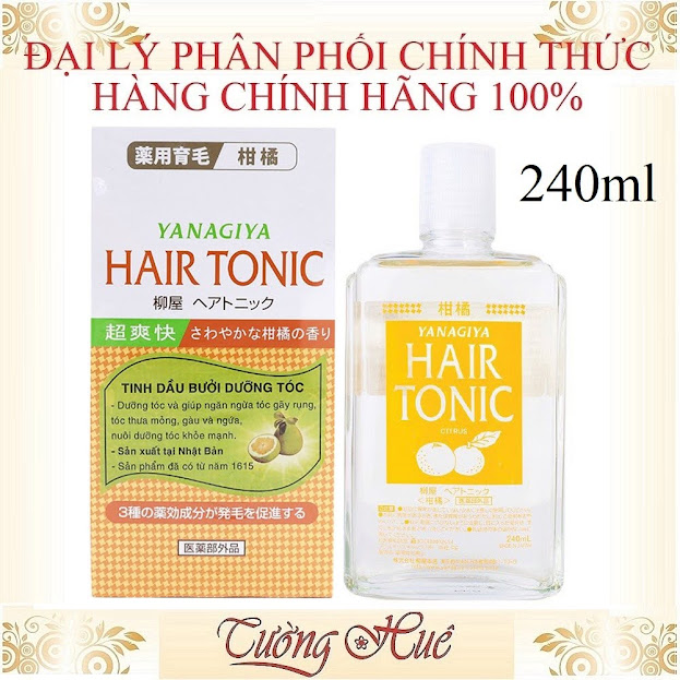 Tinh Dầu Dưỡng Mọc Tóc Hương Bưởi YANAGIYA Hair Tonic - (Cam)