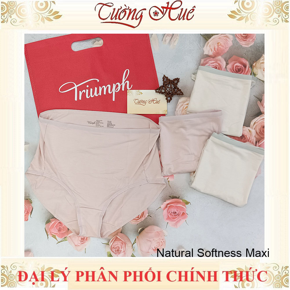 Natural Softness Maxi Quần Lót Triumph Lưng Cao Màu Trơn.