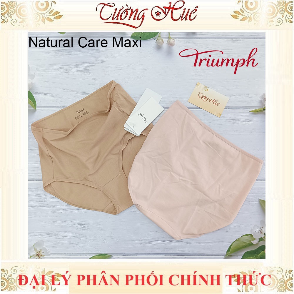 Quần lót nữ Triumph Natural Care Maxi Quần lót nữ cotton lưng cao màu trơn basic.