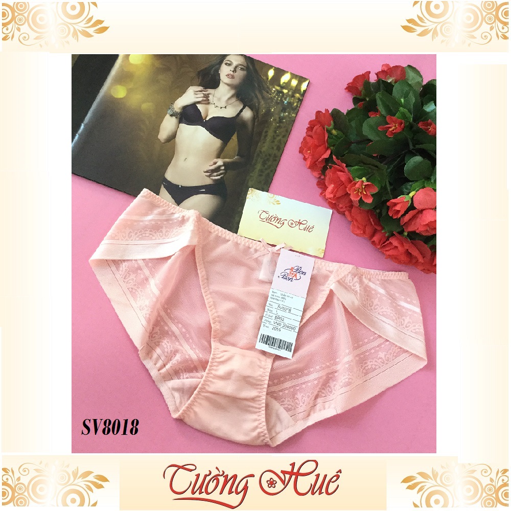 Quần lót nữ Bon Bon SV8018 lưới hoa văn.