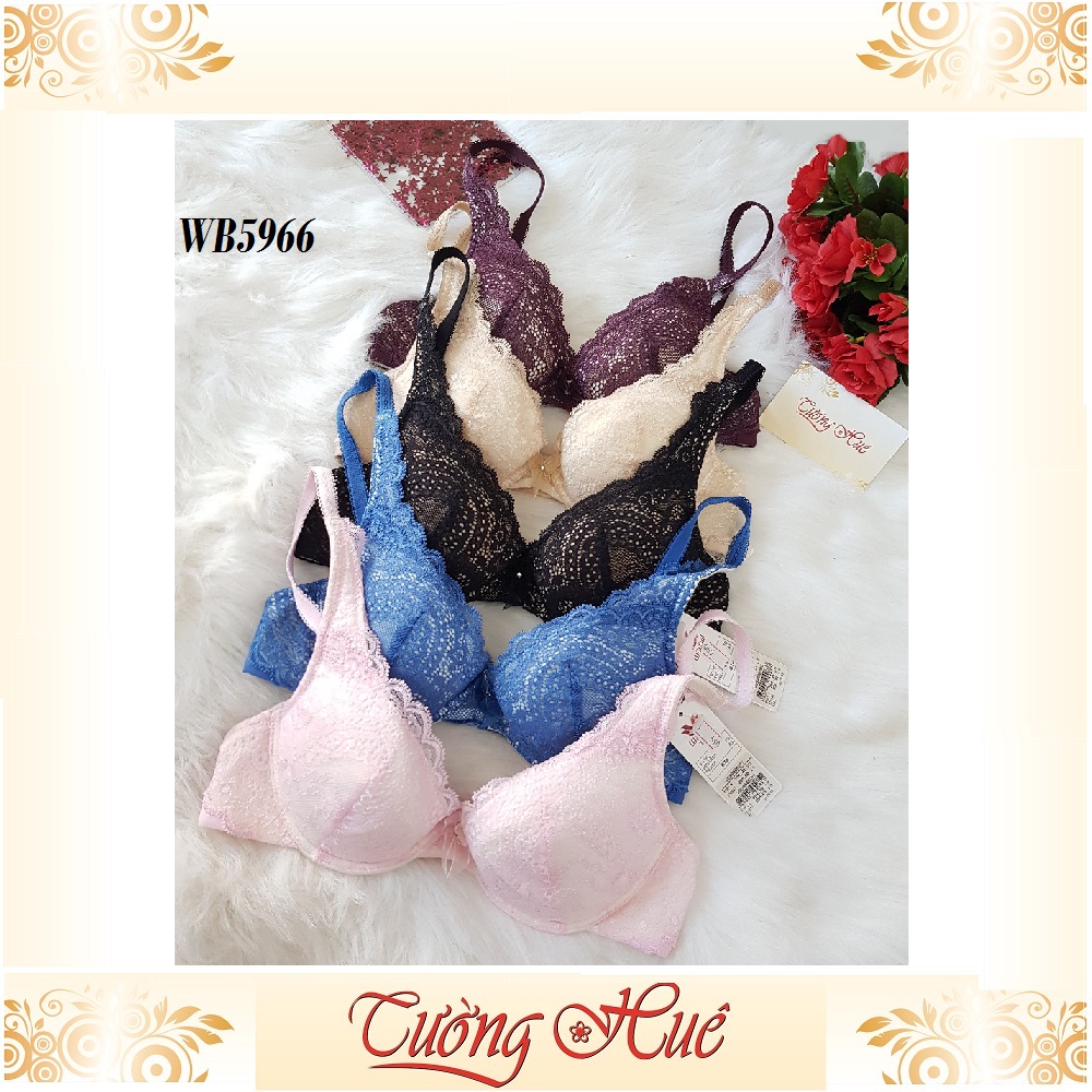 SALE SALE SALE - Áo lót nữ Wacoal WB 5966 ren hoa xẻ V sâu.