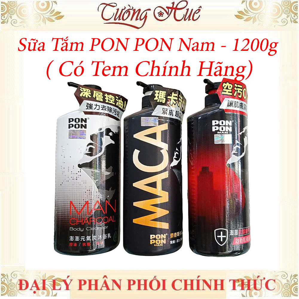 Sữa Tắm Nam Pon Pon Man Đài Loan Nhiều Mùi - 1200g