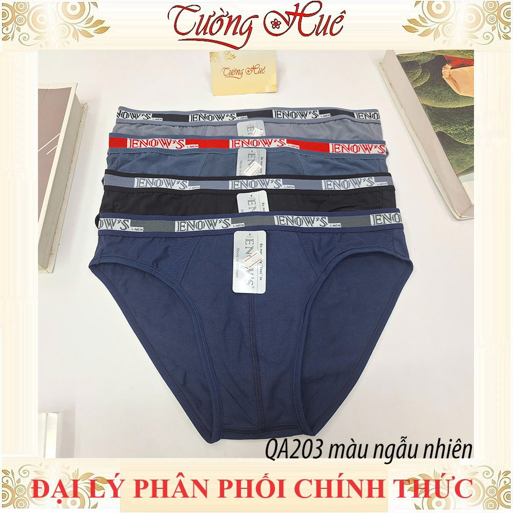 Quần Lót Nam Tam Giác Enow’s QA203 Cao Cấp Cotton Co Giãn 4 Chiều