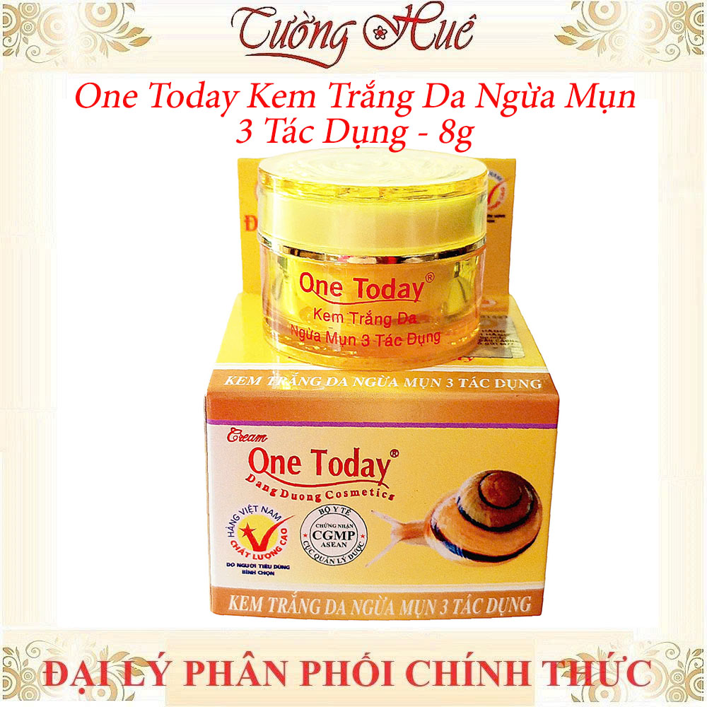 Kem One Today Ngừa Mụn, Nám, Trắng Da 3 Tác Dụng- 8g