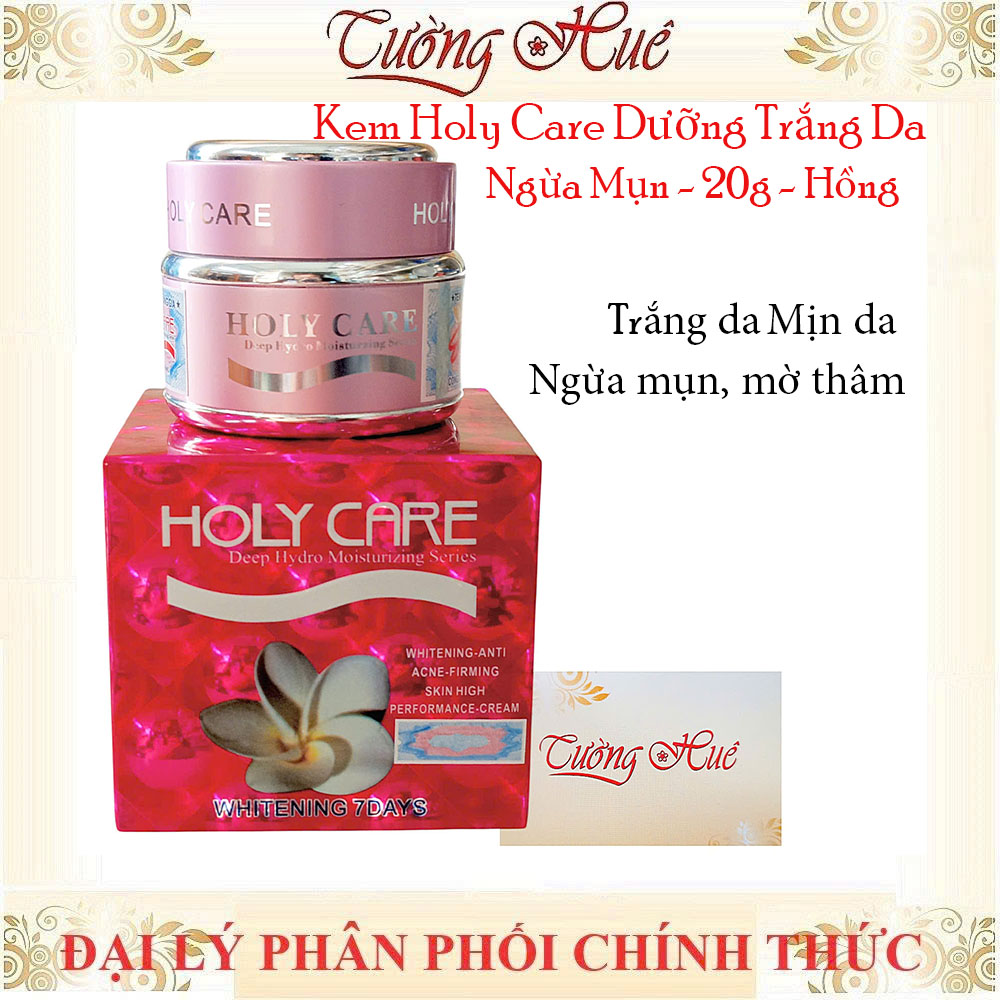 Kem Holy Care Dưỡng Trắng Da Ngừa Mụn - 20g - Hồng