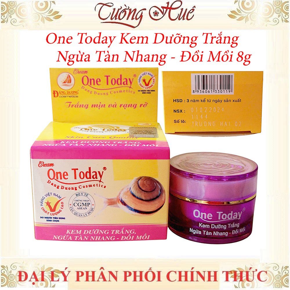 Kem One Today Dưỡng Trắng Ngừa Tàn Nhang Đồi Mồi -Cao cấp- 8g và 15g