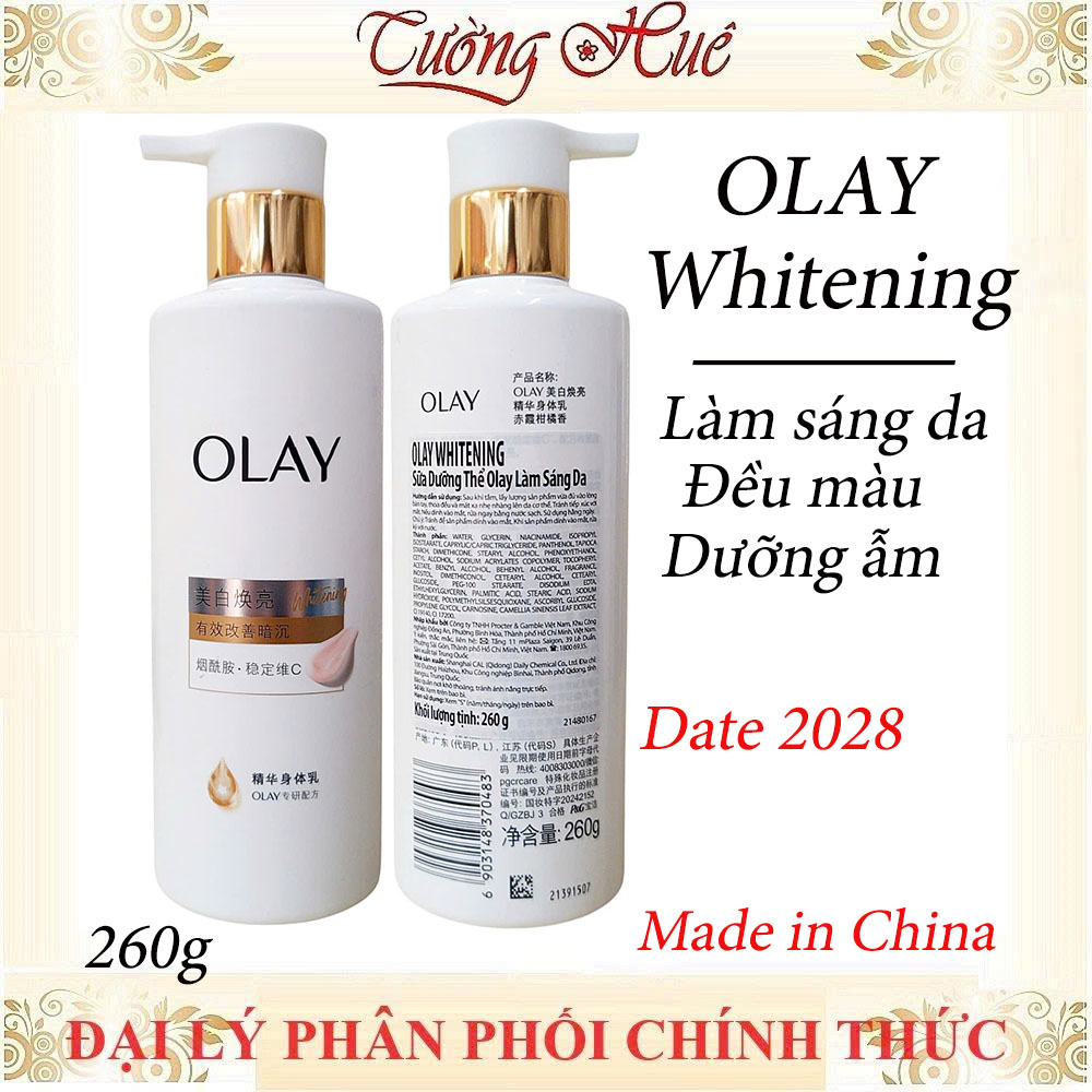 Sữa Dưỡng Thể Olay Dưỡng Ẫm Trắng Da 260g ( Có sự lựa chon )