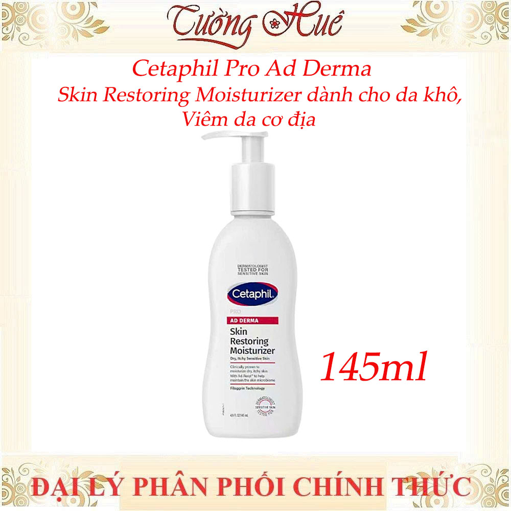 Sữa dưỡng thể Cetaphil Pro Ad Derma Skin Restoring Moisturizer dành cho da khô, da cơ địa 295ml/145ml