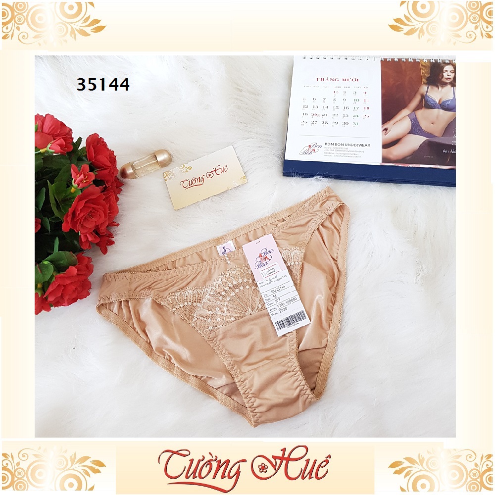 Quần lót nữ BonBon SV35144 trơn phối ren.