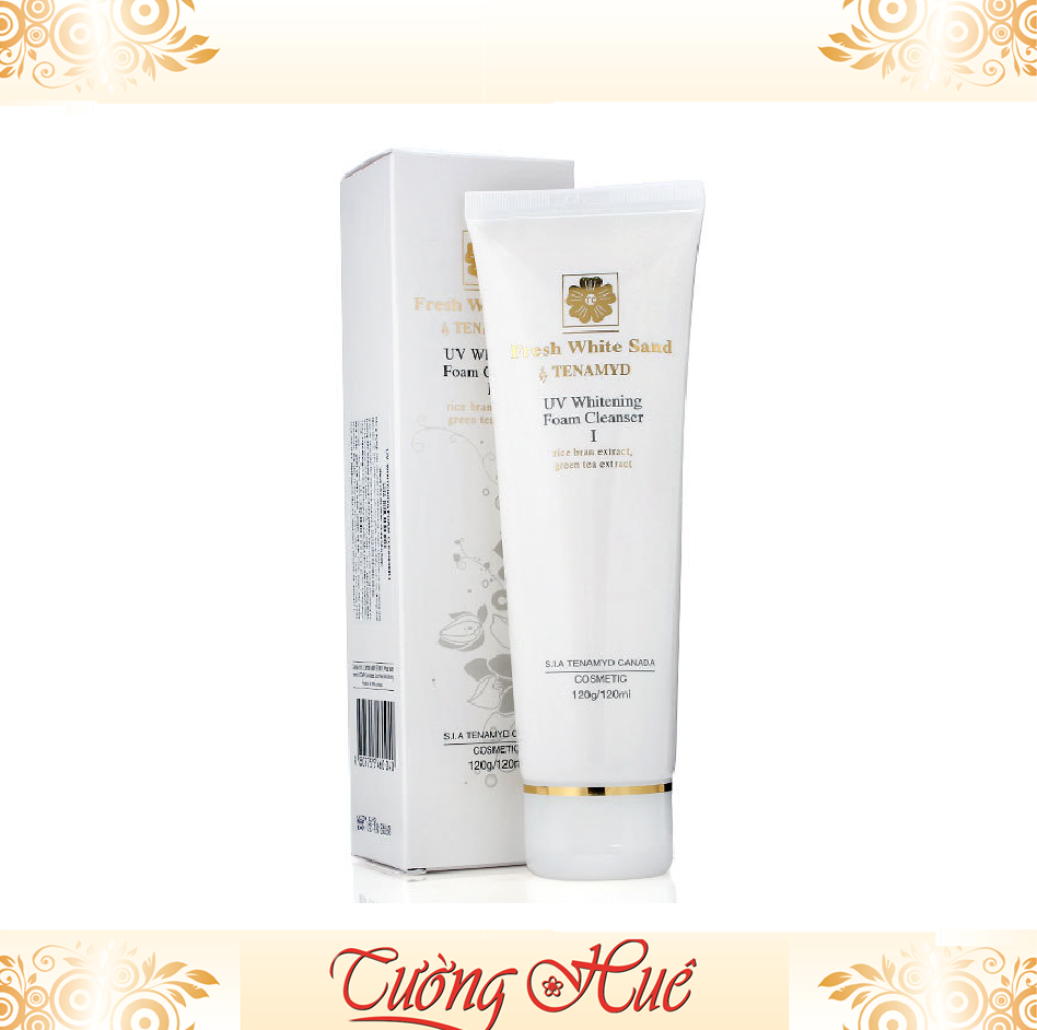 Sữa Rửa Mặt #1 TENAMYD UV Whitening Foam Cleanser Cho Da Nhờn Da Hỗn Hợp - 120g.