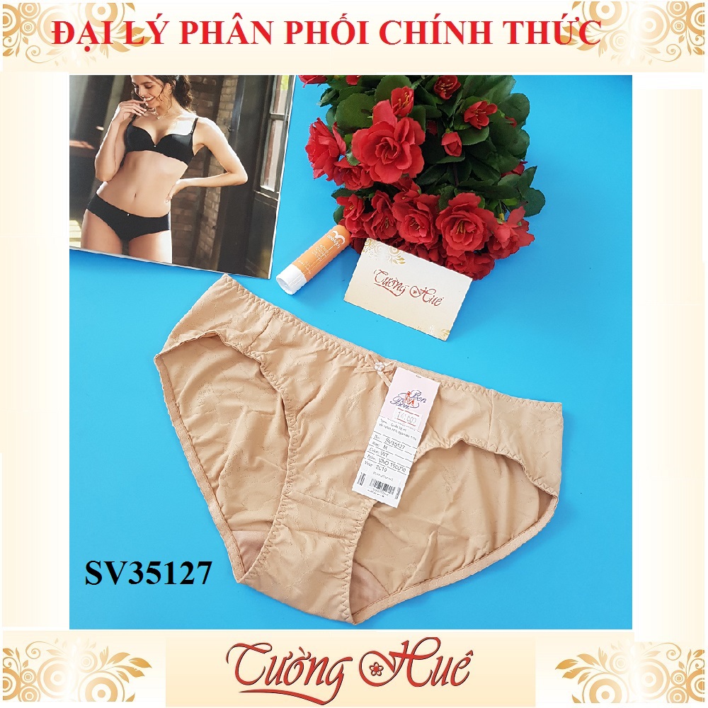 Quần lót nữ Bon Bon SV35127 quần lót lưng vừa in hoa.