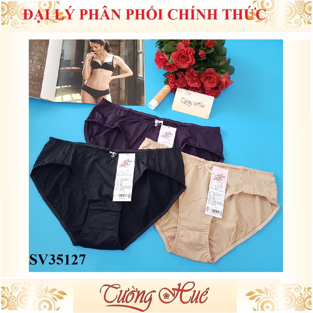 Quần lót nữ Bon Bon SV35127 quần lót lưng vừa in hoa.