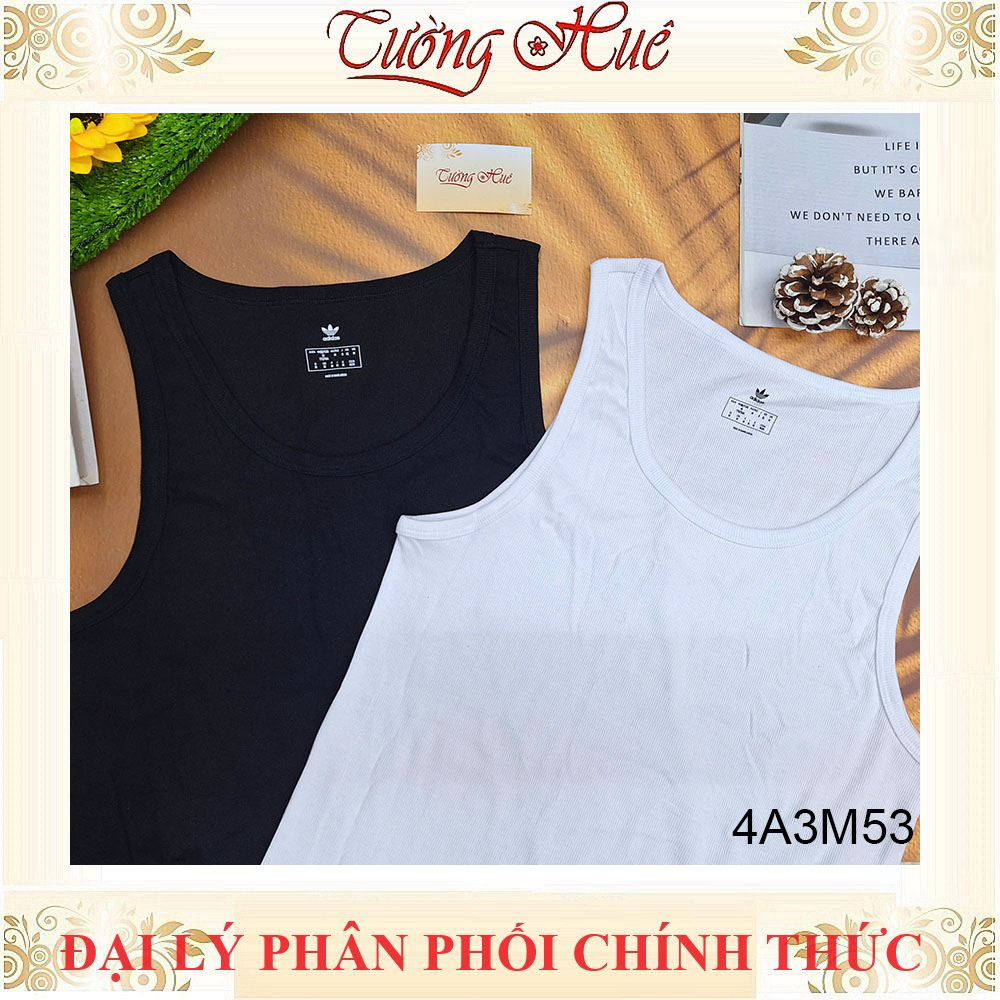 Áo Lót Nam Adidas 4A3M53 Thun Gân Co Dãn Mềm Mịn Kiểu Tank Top (FORM ÁO LỚN, KHÁCH NÊN LÙI 2 SIZE)