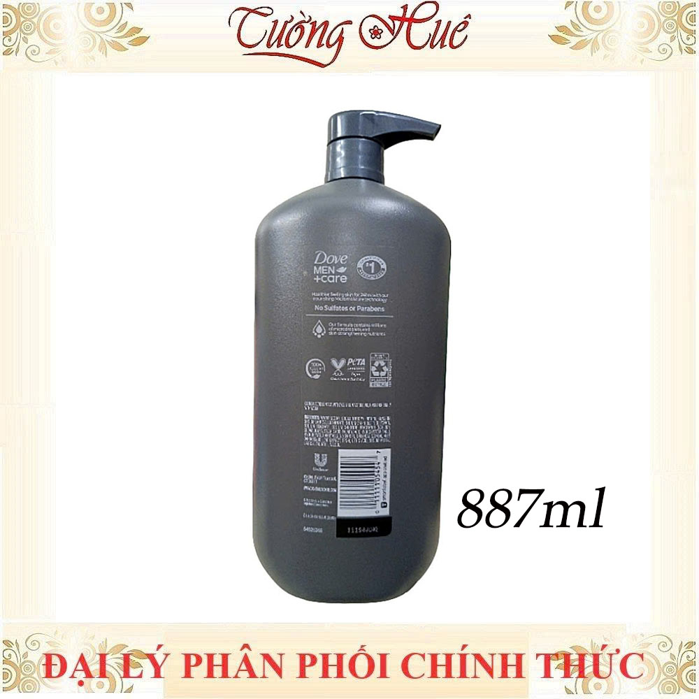 Sữa Tắm Cho Nam 2in1 Dove Men+Care Body + Face Wash 887ml
