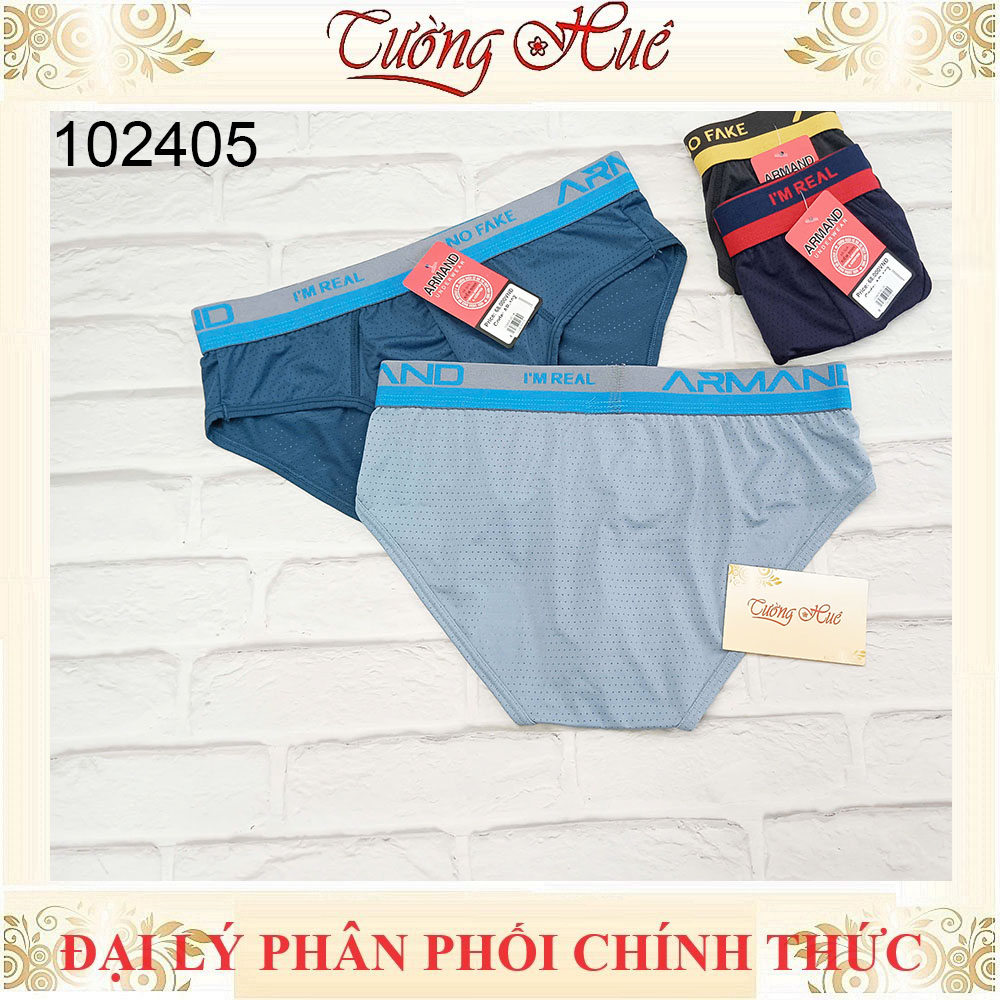 Quần lót Armand 102405 Quần lót nam tam giác lỗ thông hơi bảng lưng vừa màu trơn