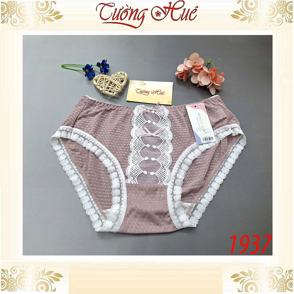 Quần Lót Nữ NAYIPAI 1937 Lưới Ren Hai Nơ FreeSize