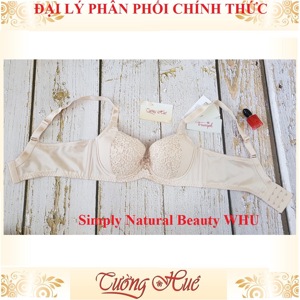 Áo lót nữ Triumph Simply Natural Beauty WHU Có Gọng Phối Ren Mút Mỏng Có Đệm Nâng 1.5cm