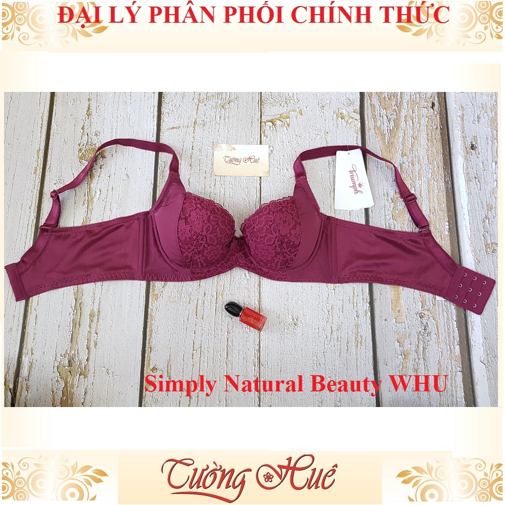 Áo lót nữ Triumph Simply Natural Beauty WHU Có Gọng Phối Ren Mút Mỏng Có Đệm Nâng 1.5cm