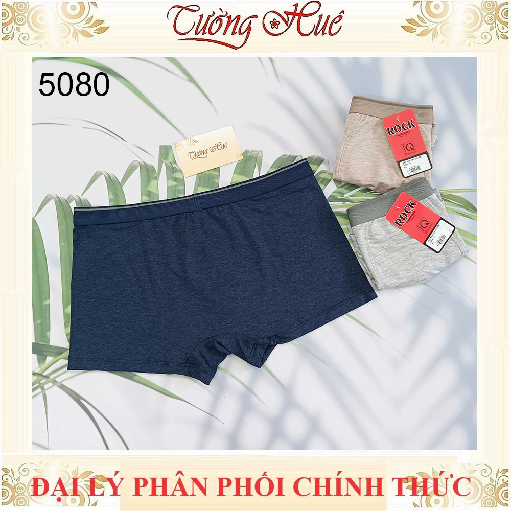 Quần lót nam Rock QAX 5080 Quần lót nam boxer cotton mềm màu trơn bảng lưng vừa