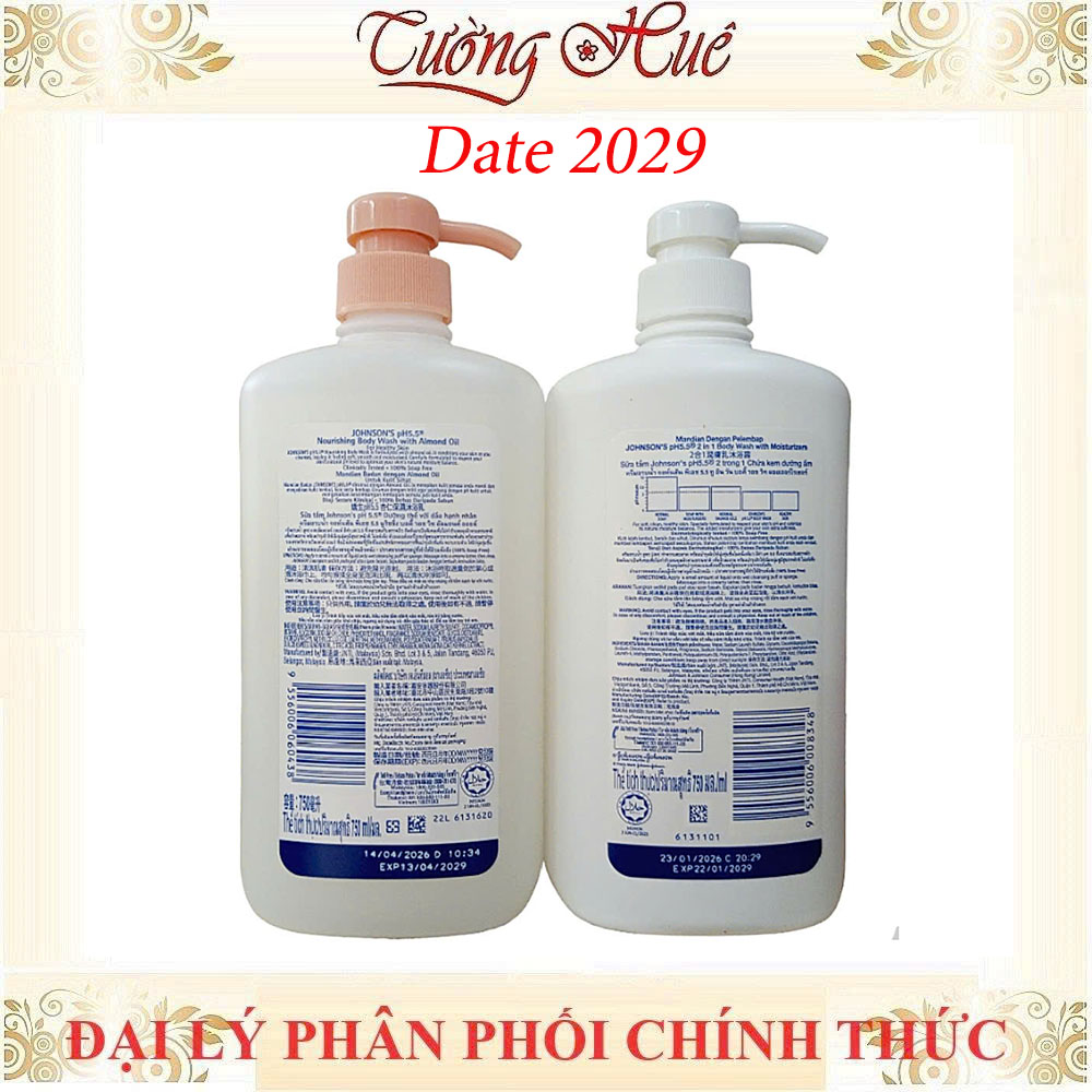 Sữa Tắm Johnson's Adult pH5.5 Body Wash Cho Người Lớn - 750ml (Có lựa chọn)