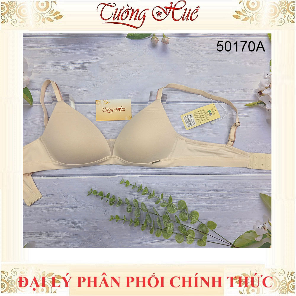 Áo Lót Nữ Corèle 50170A Không Gọng Mút Mỏng Dây Bản Nhỏ 2 Móc Cài