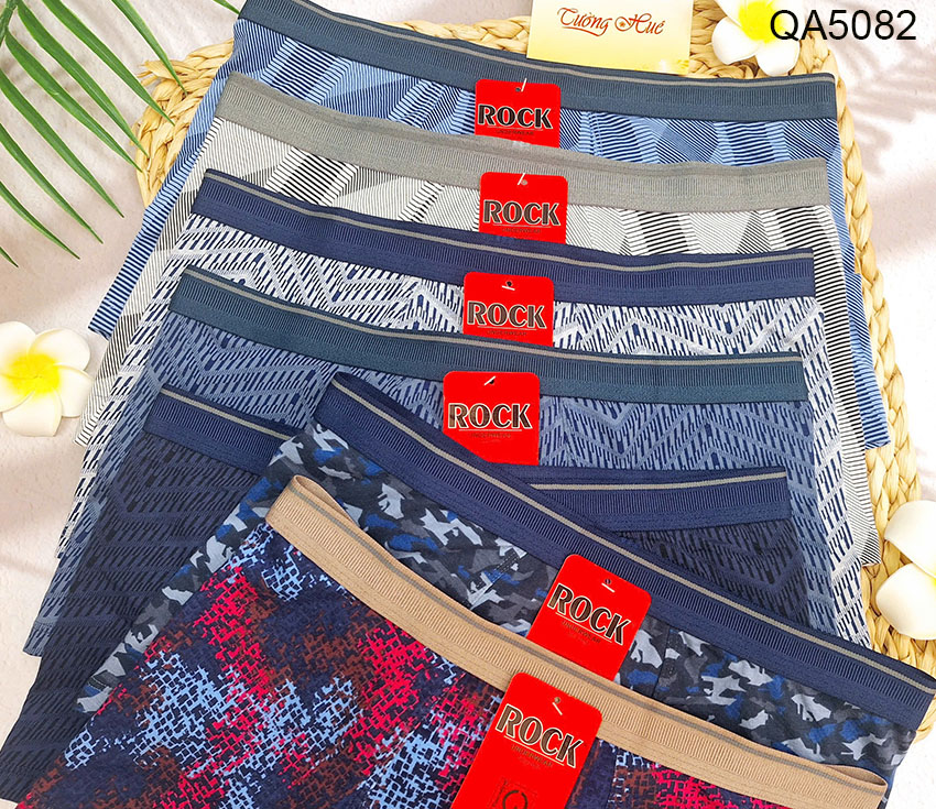 Quần Lót Nam Rock QA5082 Dạng Đùi 100% Cotton Co Dãn Thấm Hút.