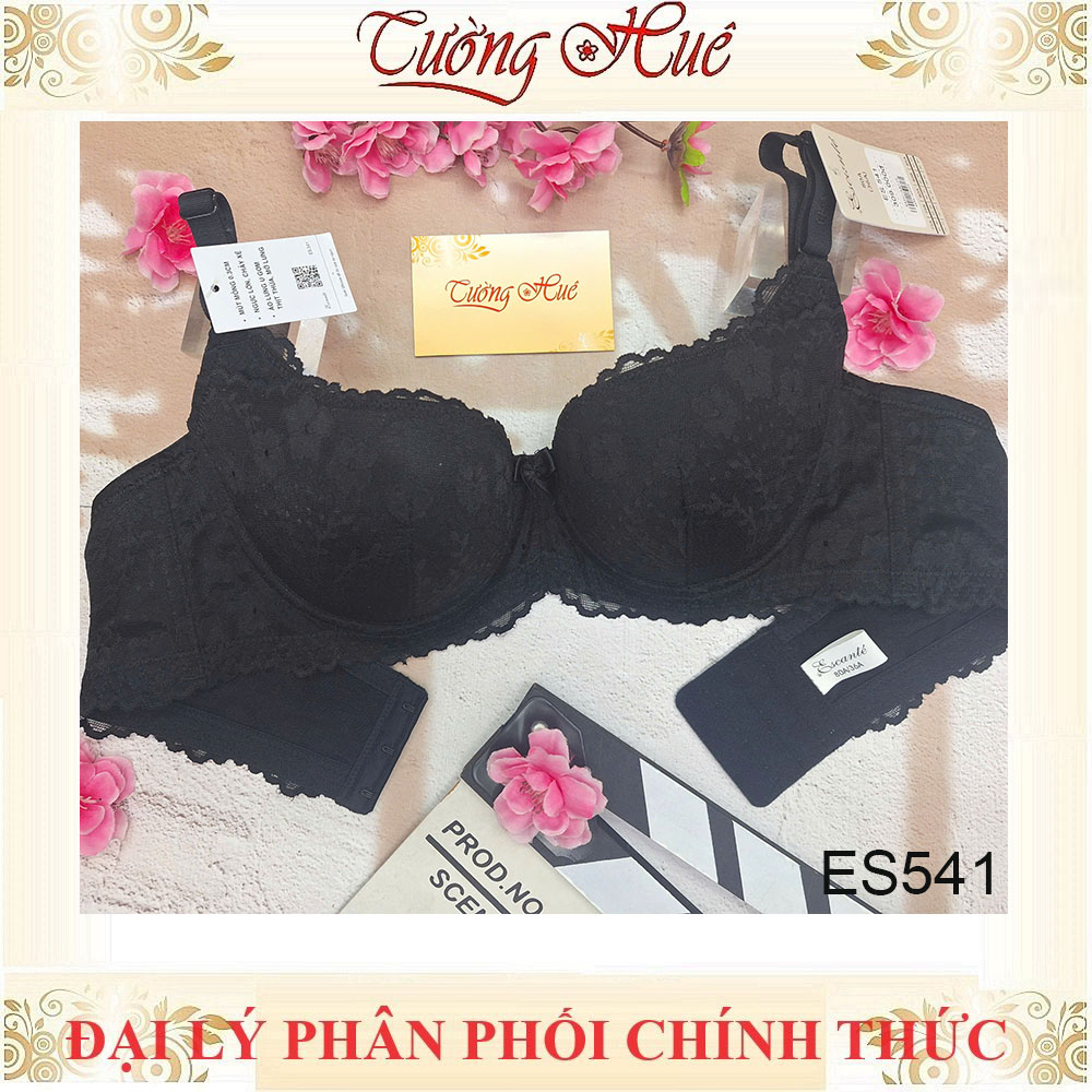 Áo Lót Nữ Escanté ES541 Ren Mút Mỏng Có Gọng lưng Chữ U Bản Lưng Lớn 3 Móc Cài Dây Tùy Chỉnh Tháo Rời