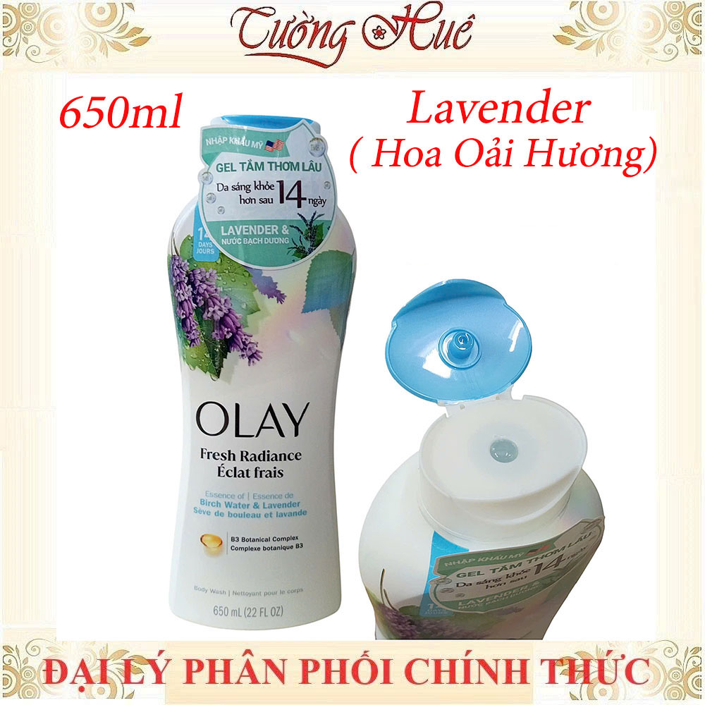 Sữa Tắm Dưỡng Ẩm Olay Body Wash Nhiều Mùi Lựa Chọn - 650ml