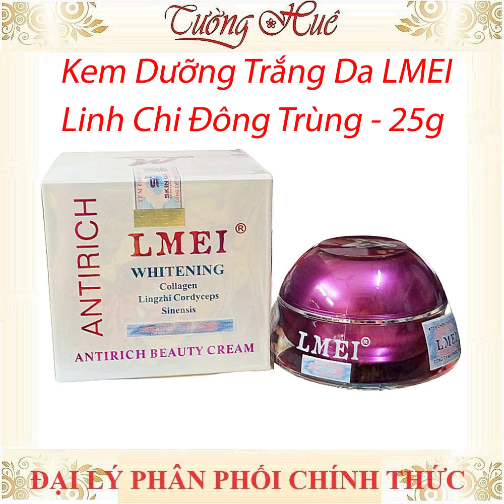 Kem Dưỡng Trắng Da Lmei Linh Chi Đông Trùng - 25g