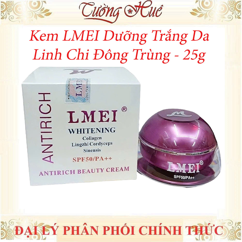 Kem Dưỡng Trắng Da Lmei Linh Chi Đông Trùng - 25g (Tặng Hủ Nhí)