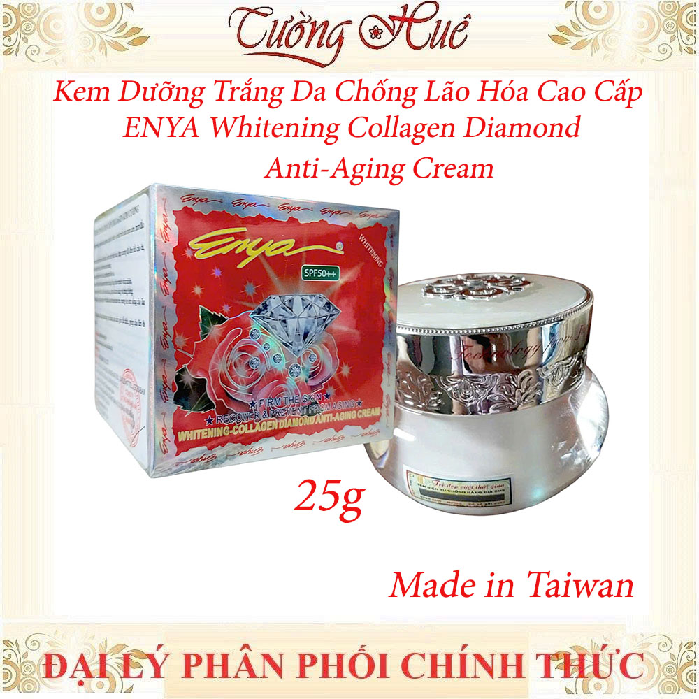 Kem Dưỡng Trắng Da Chống Lão Hóa Cao Cấp ENYA Collagen Kim Cương - 25g.