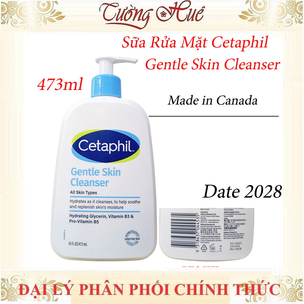 Sữa Rửa Mặt Cetaphil Gentle Skin Cleanser Face 125ML/473ML
